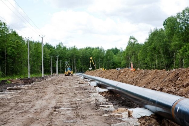 Газопровод высокого давления. установка ГРПШ